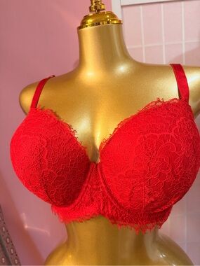 Victoria's Secret Red Lace Underwire Bra